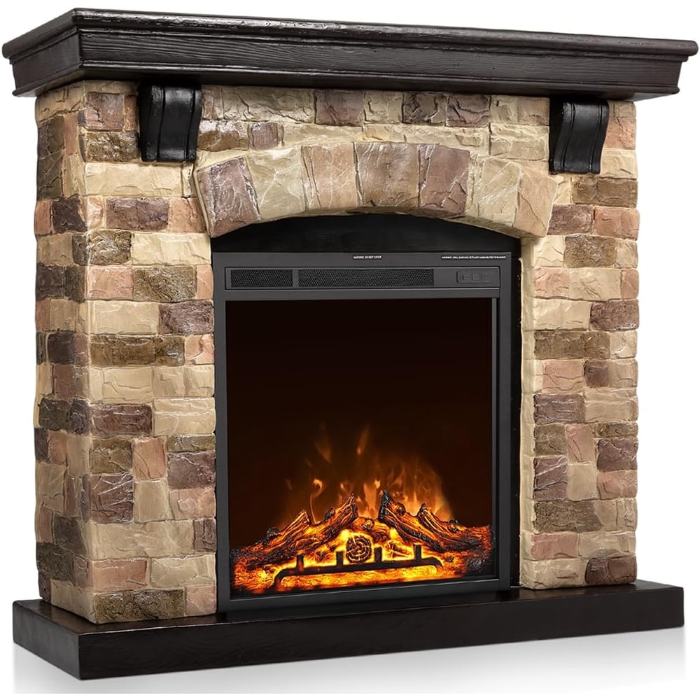 Electric Fireplace Mantel Package