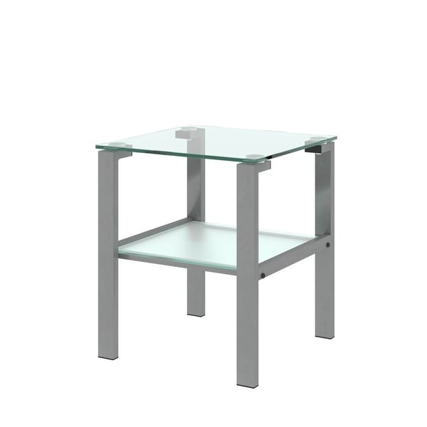 Glass Two Layer Tea Table Corner Table Living Room Side Table