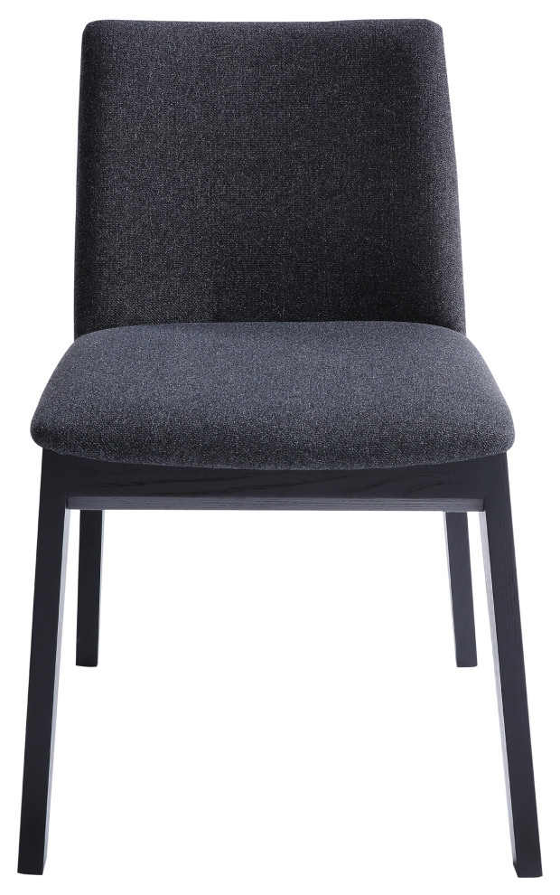 Mid   Century Modern Deco Ash Dining Chair Charcoal   M2   Grey   Transitional   Dining Chairs   by First of a Kind USA Inc  Houzz