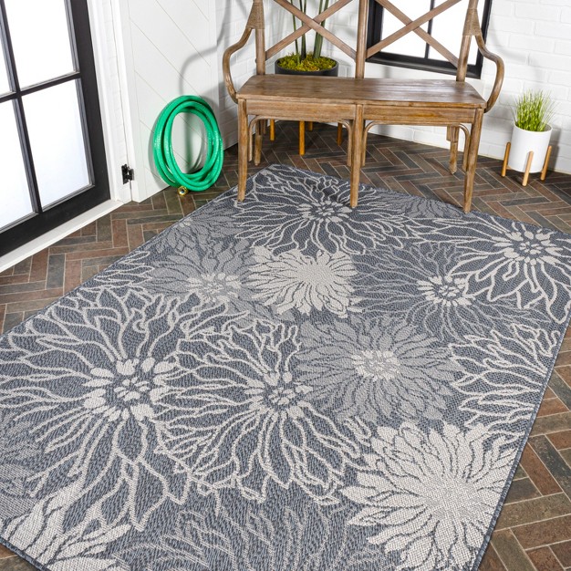 Bahamas Modern All over Floral Indoor outdoor Area Rug Jonathan Y