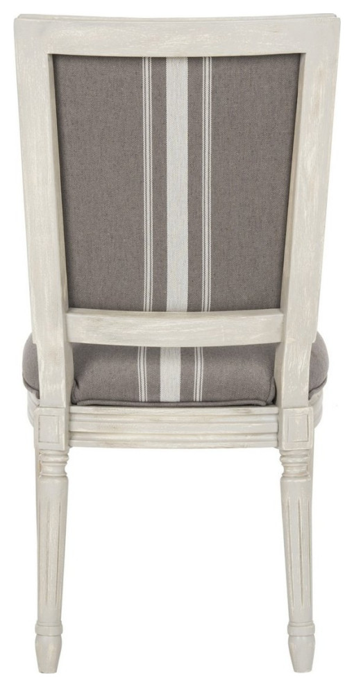 Elvin 19  x27 x27Striped Linen Side Chair set of 2 Grey/Beige   French Country   Dining Chairs   by AED Luxury Home Decor  Houzz