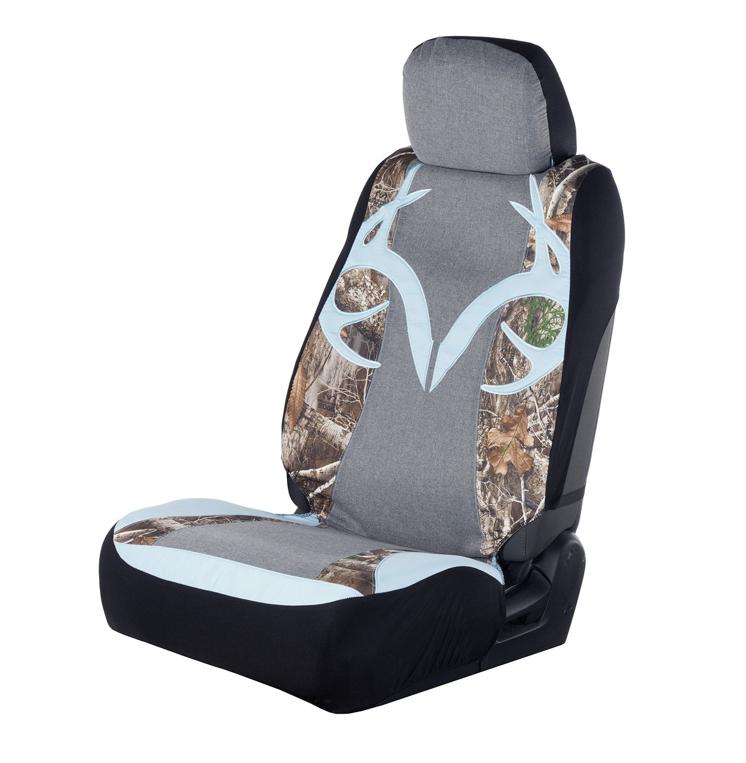 Realtree Edge Camo Mint Antler Logo Low Back Seat Cover