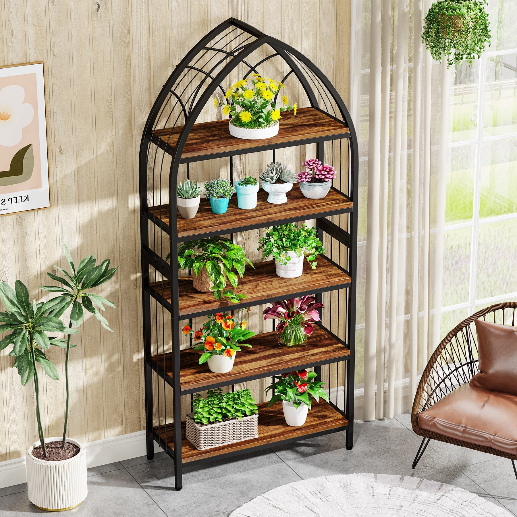 5-Tier Plant Stand, 74.8