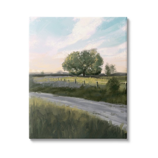 Stupell Rural Grasslands Lone Country Gallery Wrapped Canvas Wall Art