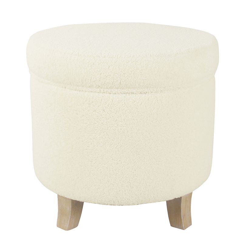 HomePop Cole Classics Round Storage Ottoman