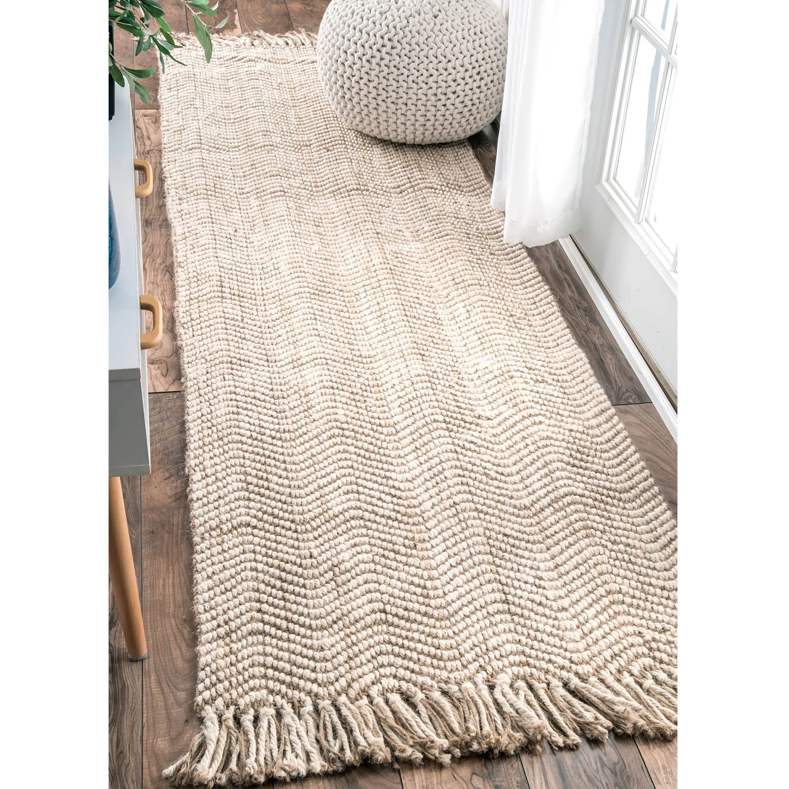 90X130 Cm Braided Handmade Jute Rug Jh-2340-S