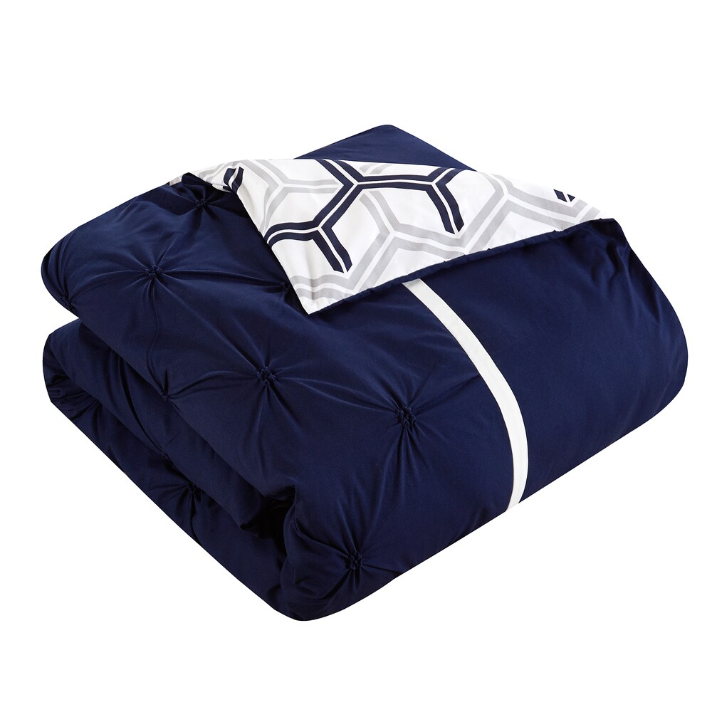 Porch   Den Red Cliff 4 piece Navy Comforter Set