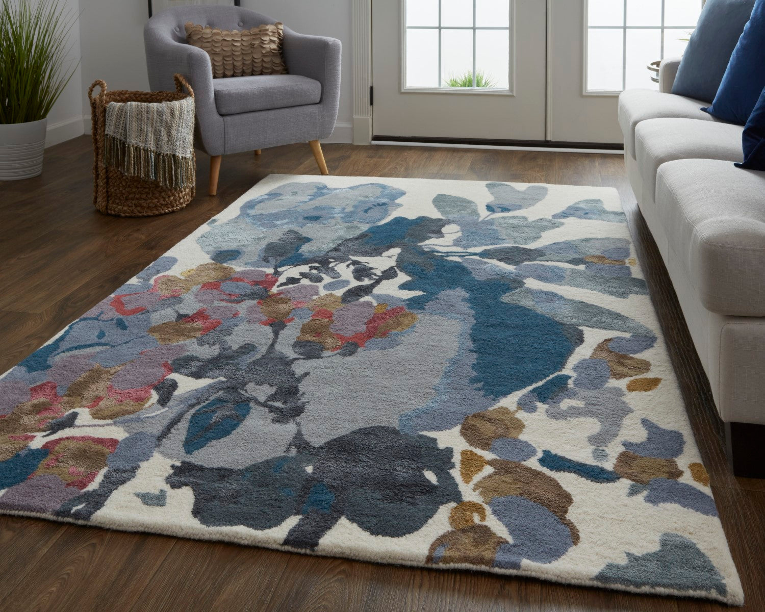 Cerelia Hand Tufted Blue / Multi Rug