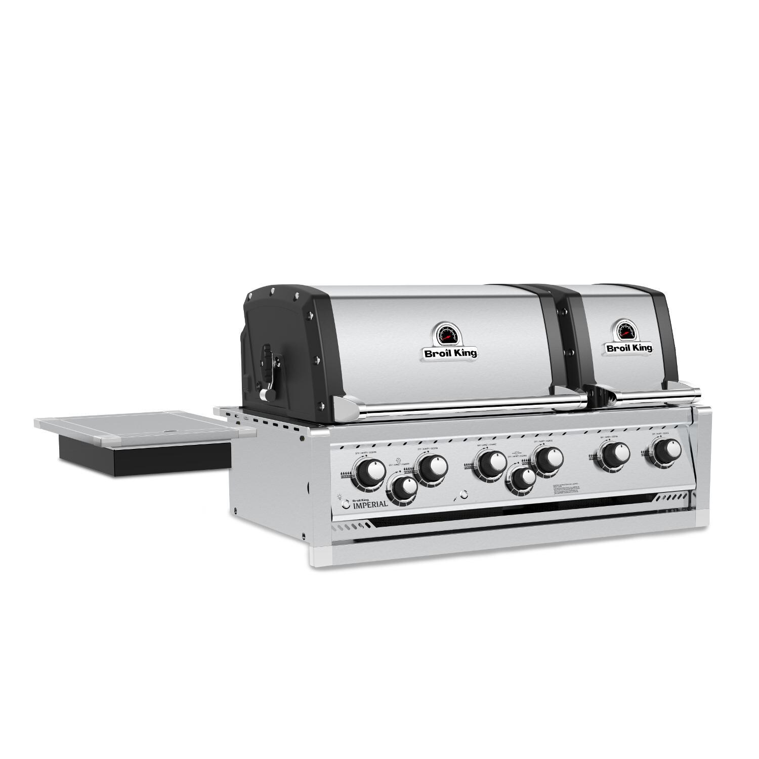 Broil King Imperial S 690i 6-Burner Built-In Propane Gas Grill With Rotisserie and Side Burner