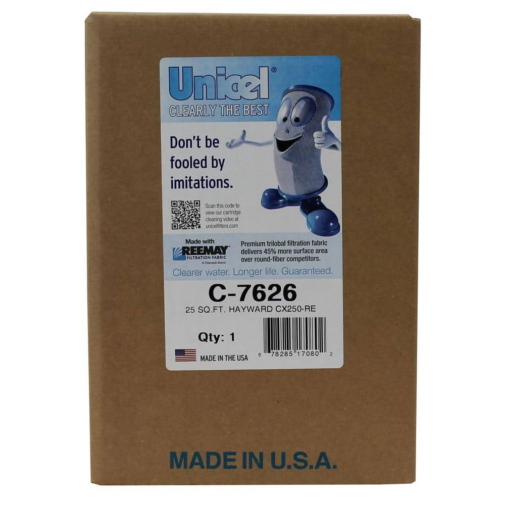 Unicel 7 in. Dia 25 sq. ft. Spa Replacement Pool Filter Cartridge (2-Pack) 2 x C7626