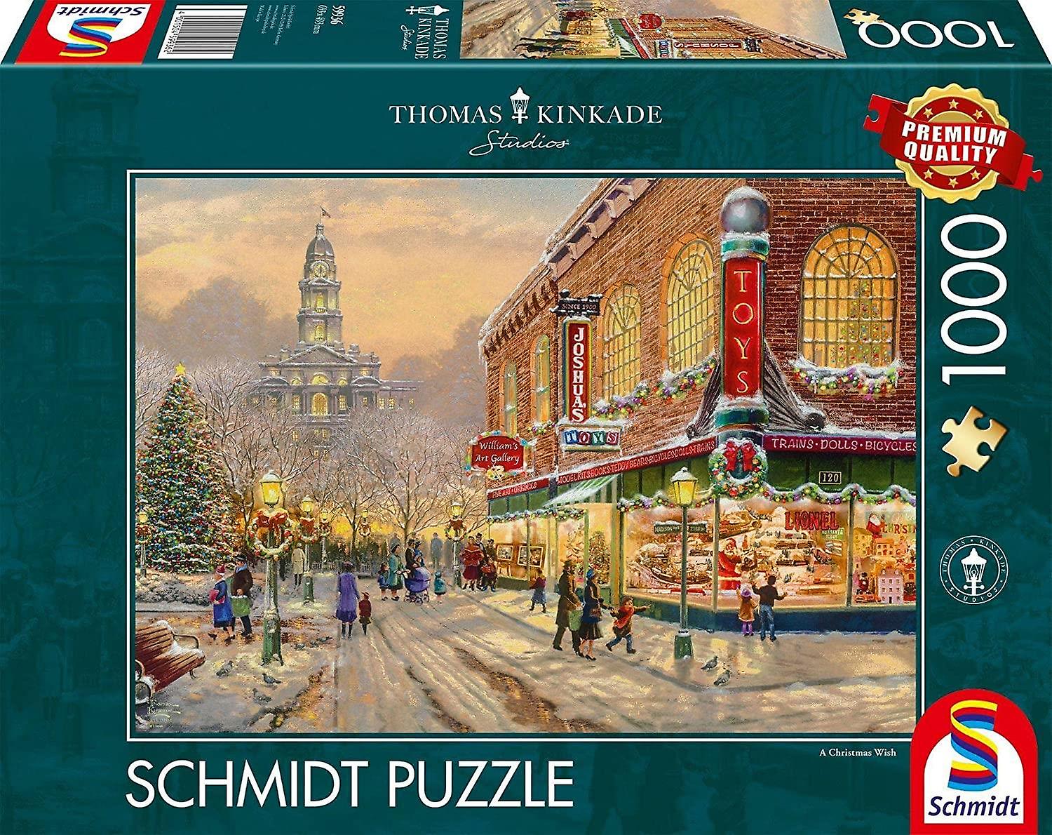 Schmidt Kinkade A Christmas Wish Jigsaw Puzzle (1000 Pieces)