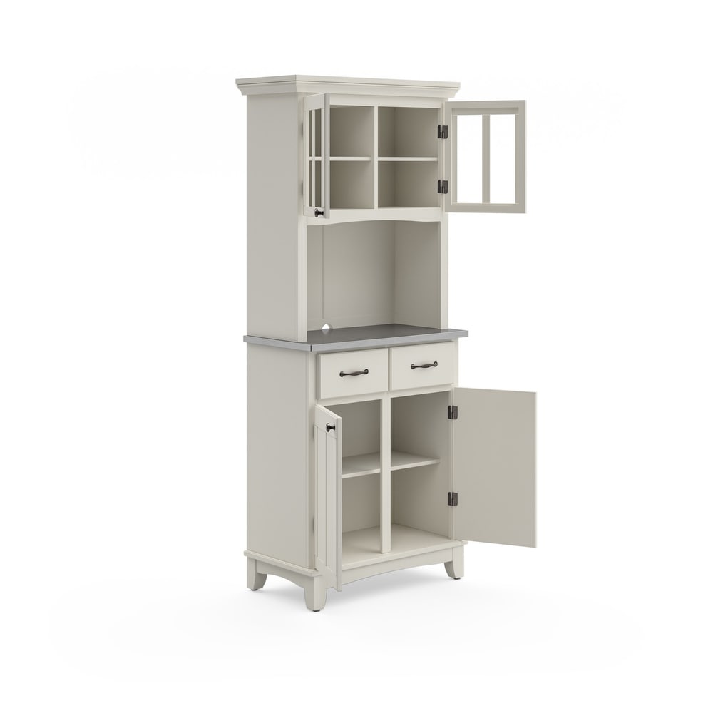 Homestyles Buffet Of Buffets Off White Wood Buffet with Hutch   31\