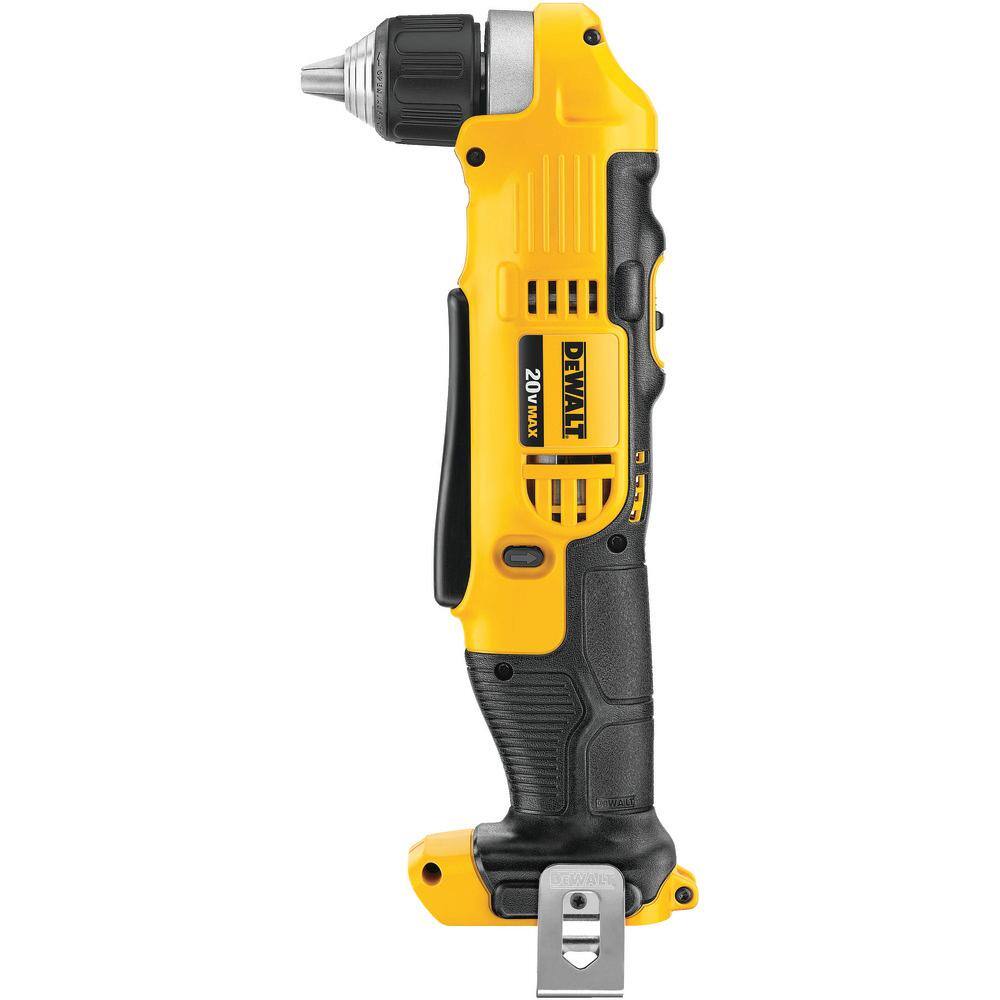 DW 20V MAX Cordless 38 in. Right Angle DrillDriver and (1) 20V MAX XR Premium Lithium-Ion 4.0Ah Battery DCD740BW204