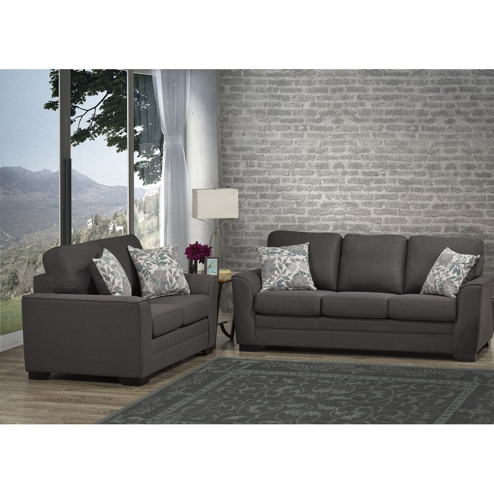 Reeves 2 Pieces Fabric Sofa and Loveseat Set