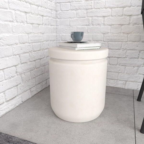 Fiber clay Industrial Outdoor Stool 17 x 15 x 15