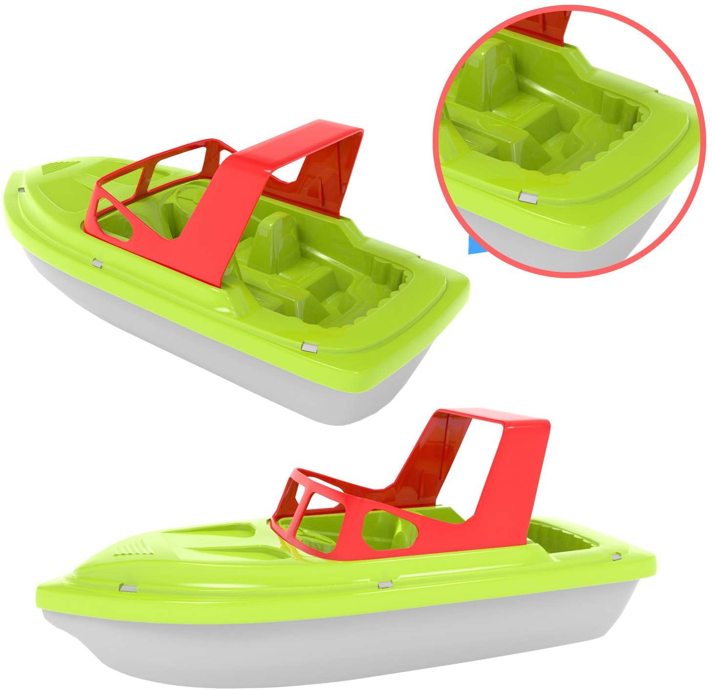 Fun Little Toys 3 Pcs Bath Boat Toy， Pool Toy，Speed Boat， Sailing Boat， Aircraft Carrier， Bath Toy Set for Baby Toddlers， Kids，Birthday Gift for Boys，Girls