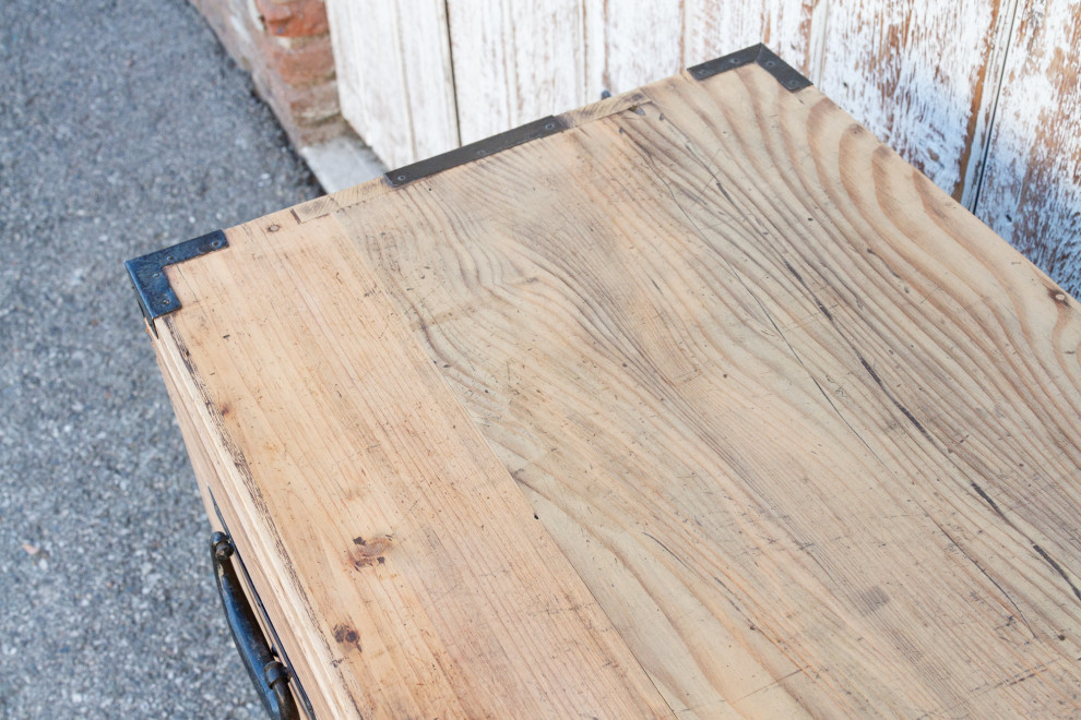 Antique Stripped Wood Japanese Tansu on Stand   Asian   Accent Chests And Cabinets   by De cor  Houzz