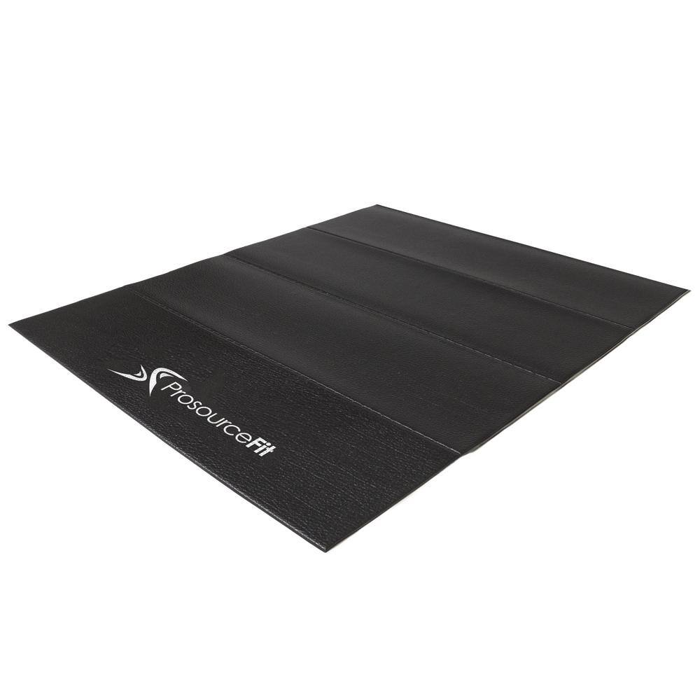 PROSOURCEFIT Treadmill Mat 532 in. x 36 in. x 84 in. Black Heavy-Duty Fitness Exercise Equipment Mat ps-1919-treadfm