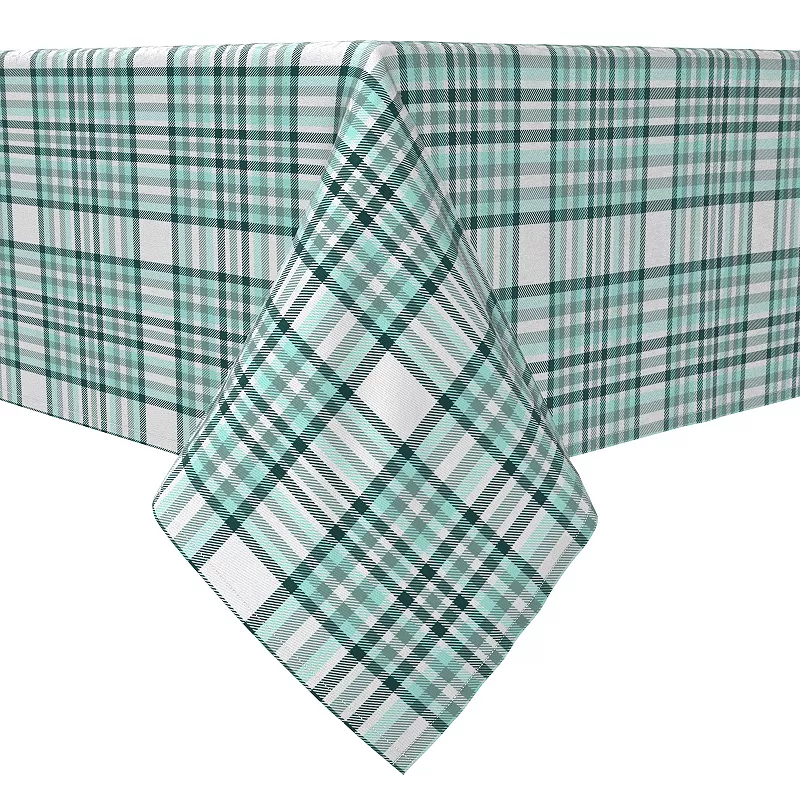 Square Tablecloth， 100% Cotton， 60x60， Plaid 17