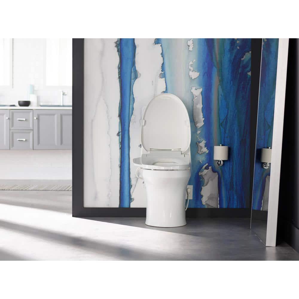 KOHLER C3 155 Electric Bidet Seat for Cleansing Elongated Toilet in White