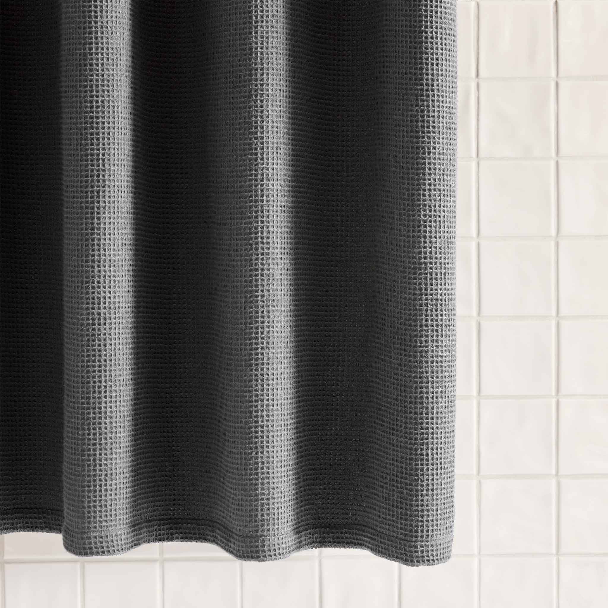 Micro Waffle Shower Curtain