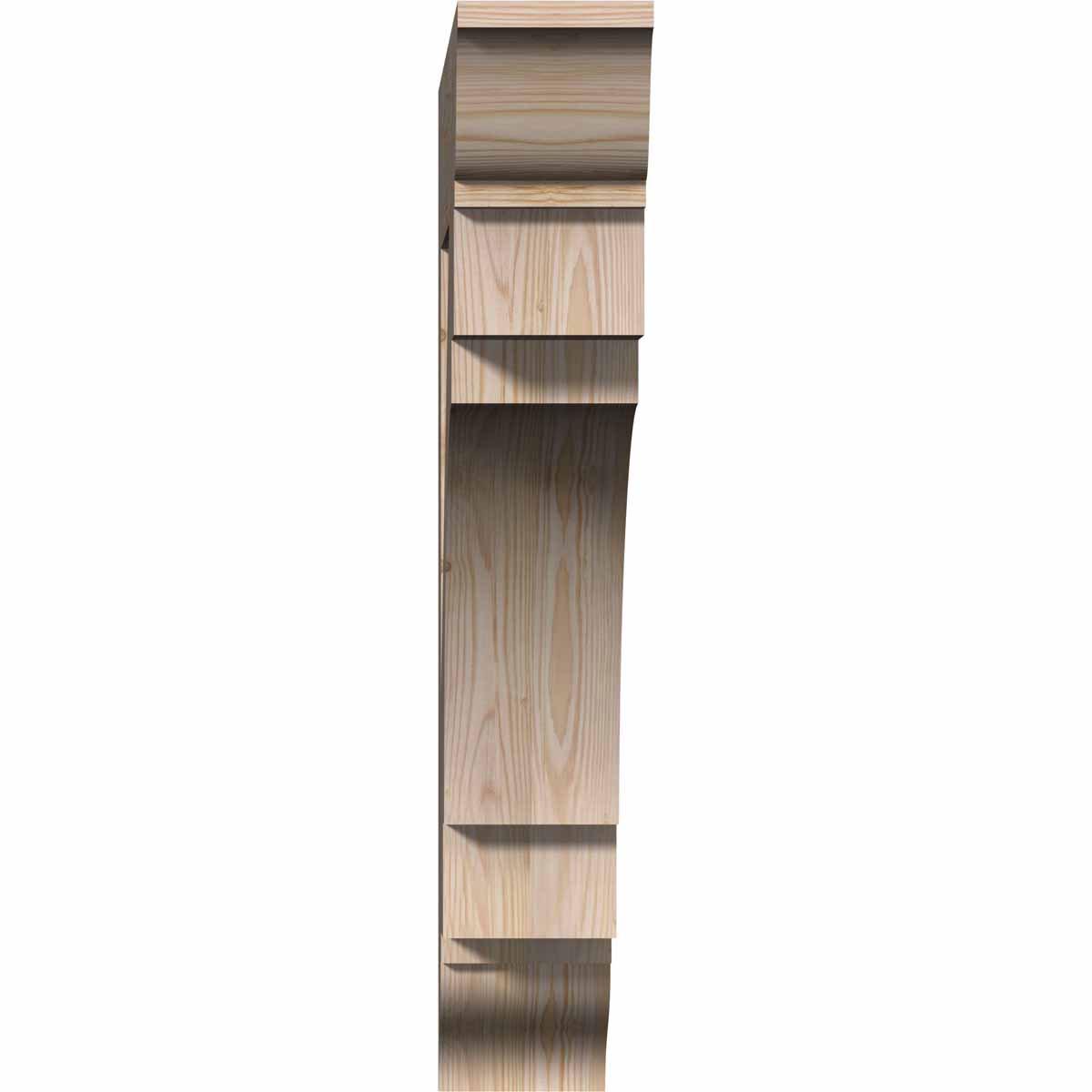 3 1/2 W x 22 D x 30 H Merced Traditional Smooth Bracket， Douglas Fir