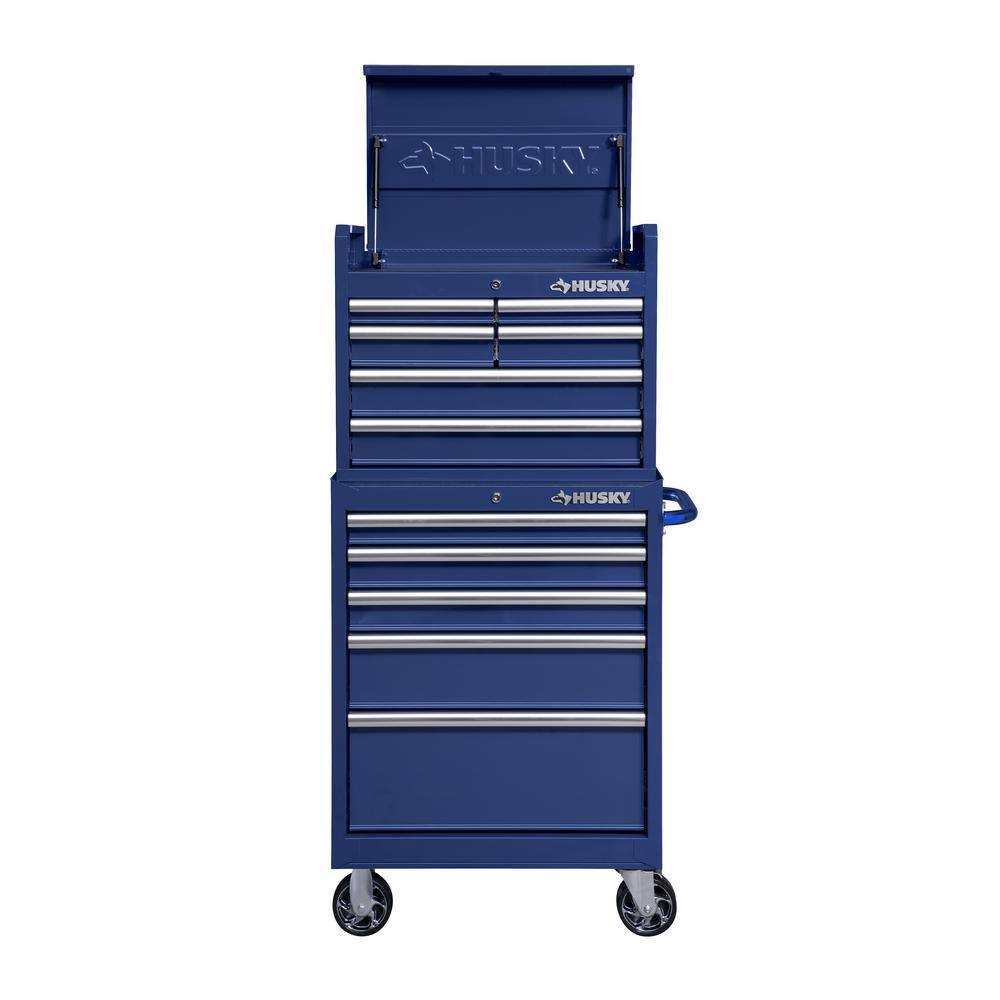 Husky 27 in. 11-Drawer Tool Chest and Cabinet Blue UACT-H-270111B