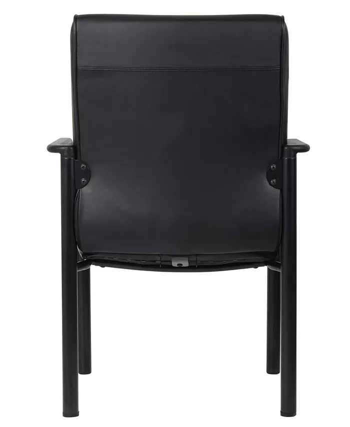 Boss Office Products Mid Back LeatherPlus Guest Chair