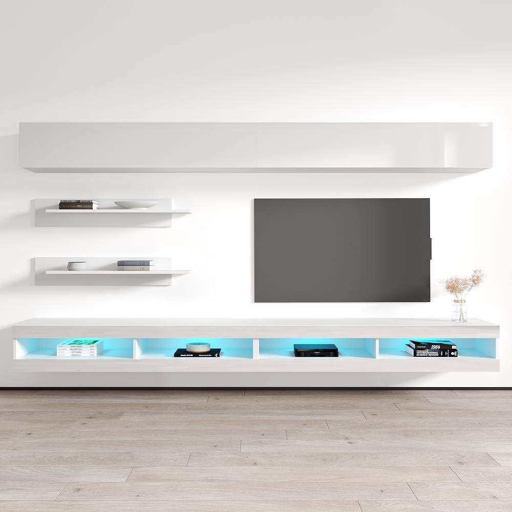 Fly I1 34TV Wall Mounted Floating Modern Entertainment Center