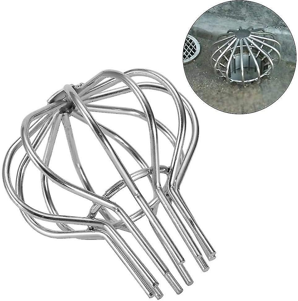 Gutter Guards， Gutter Pipe Leaf Wire Balloon Stainless Steel Gutter Guards Downpipe Stops Leaf Drains， Rainwater Discharge (1pc， Silver)