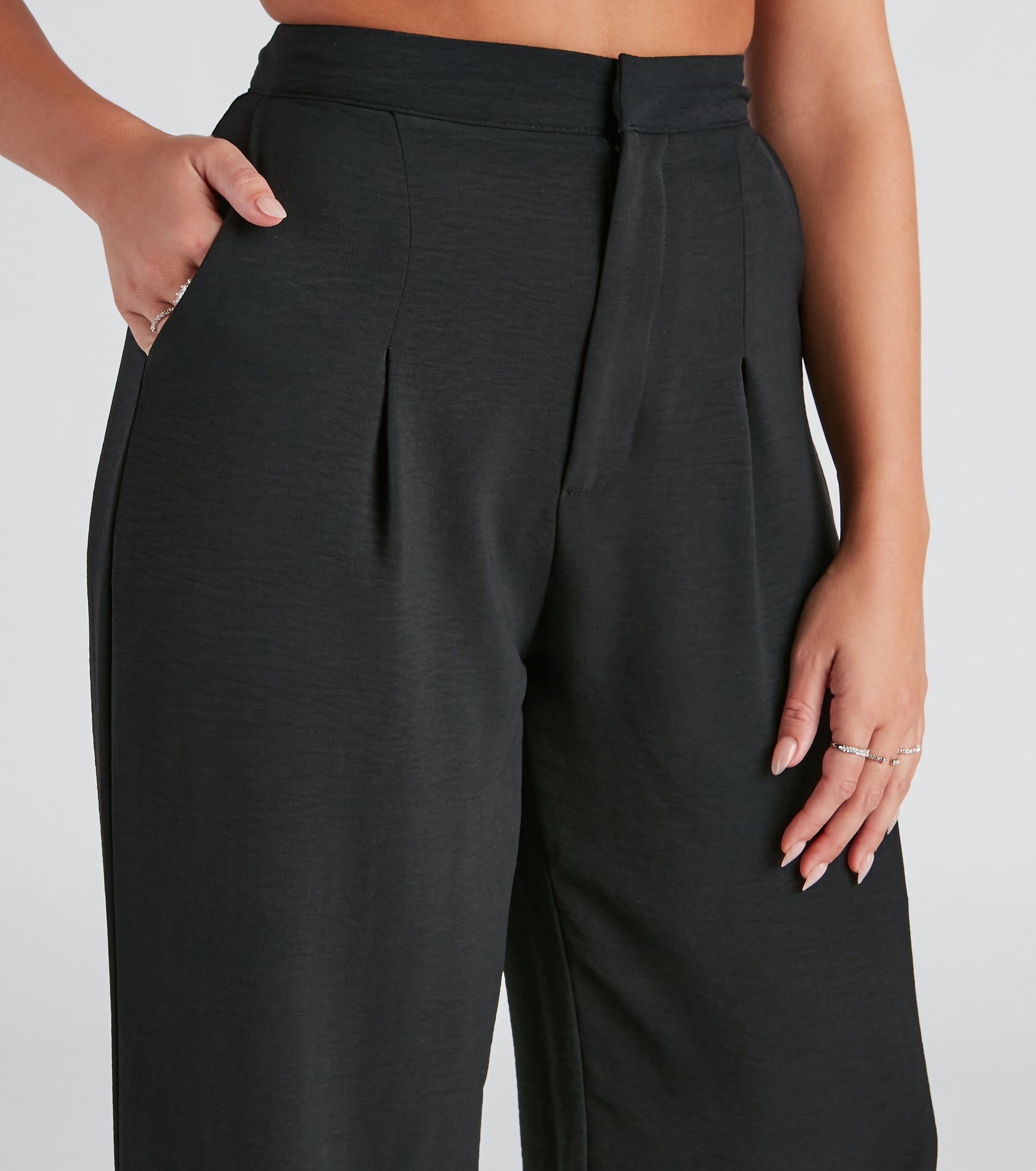 The Right Path Wide-Leg Trouser Pants