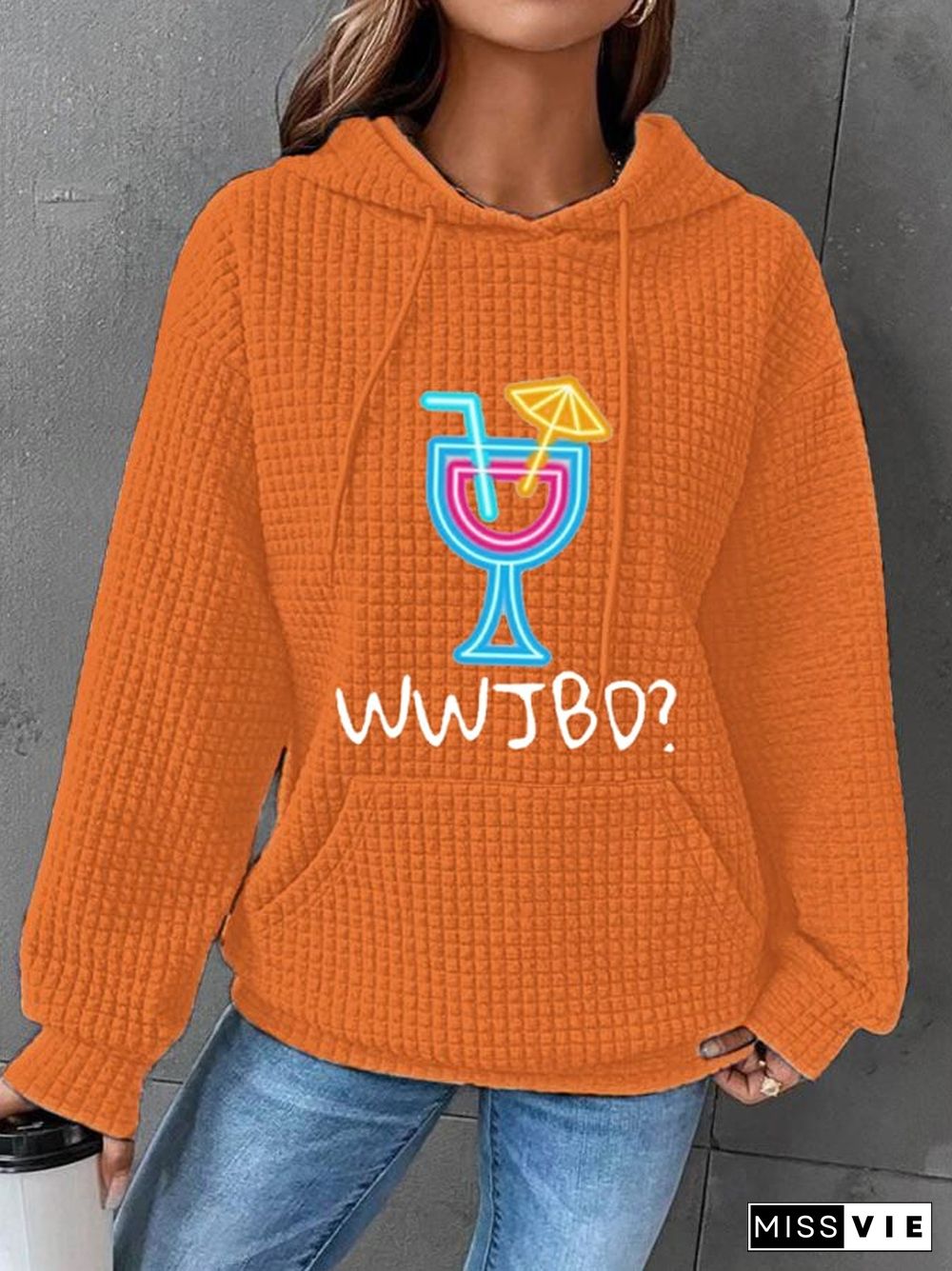 Women's WWJBD? Jimmy Memorial Waffle Hoodie