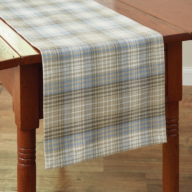 Park Designs Prairie Wood Table Runner 54 x27 x27 l Blue