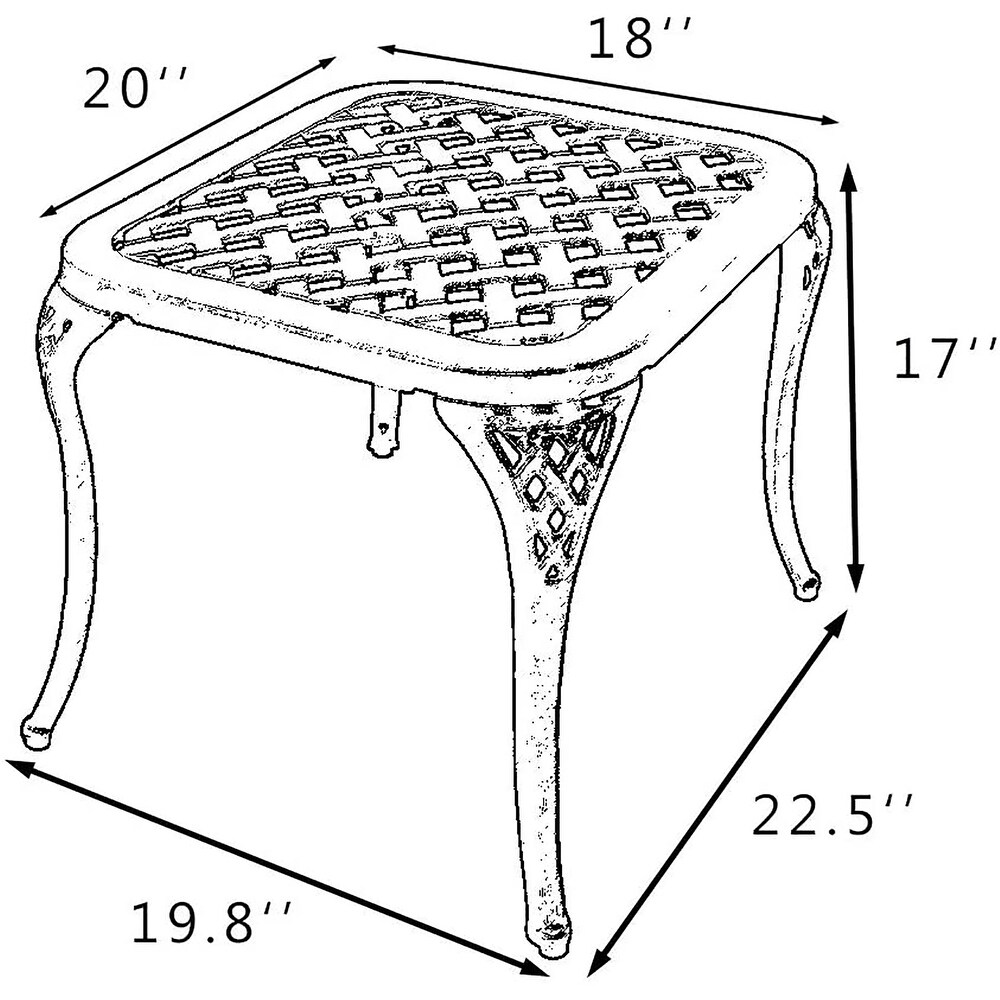 Patio End Table Outdoor Side Table