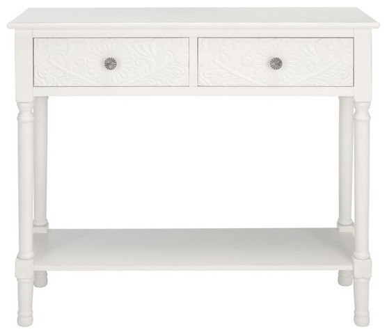 Josie 2 Drawer Console Table   Traditional   Console Tables   by Safavieh  Houzz