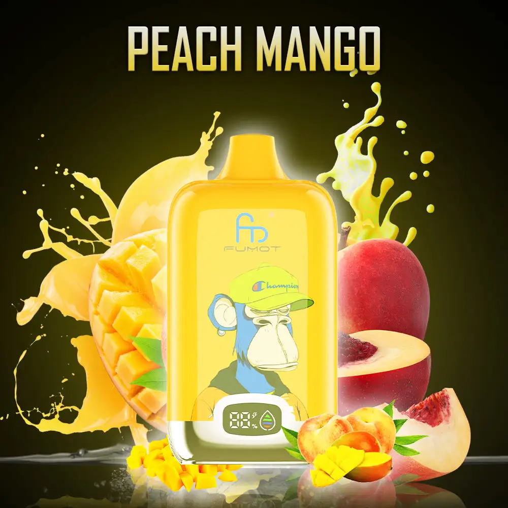 Fumot Tornado Digital Box 12000 Puffs - Peach Mango