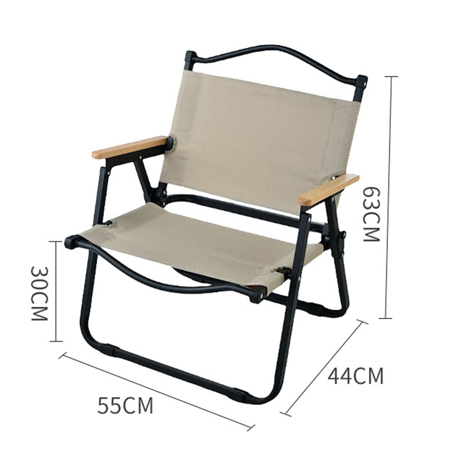 Camping Folding Chair High Back Heavy Duty Holds 500lbs Outdoor Furniture Lightweight Armchair Portable for Garden Lawn Beach Sports S