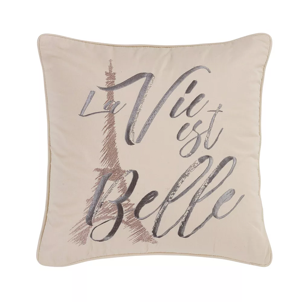 Donna Sharp La Vie Est Belle Throw Pillow