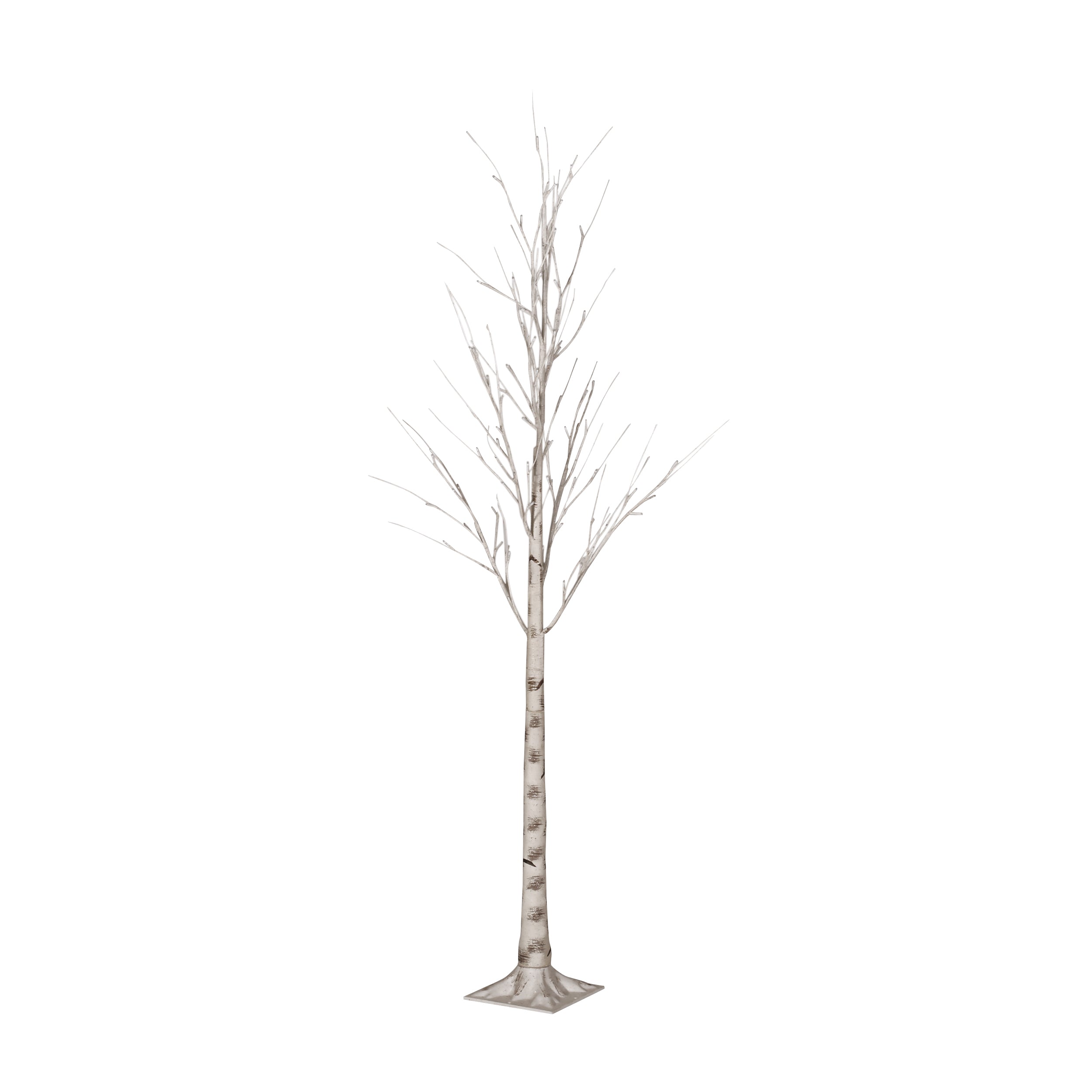 Bolton 6-Foot Pre-Lit 96 White LED Artificial Twig Birch Tree, White