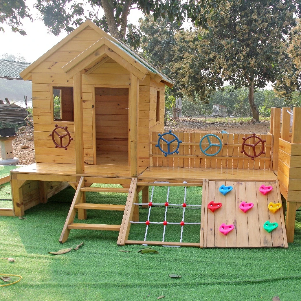 Wooden Playhouse Kids Garden Outdoor Playhouse Mobile wooden playhouse by Oiled Teak / Acacia / Pine DIy products