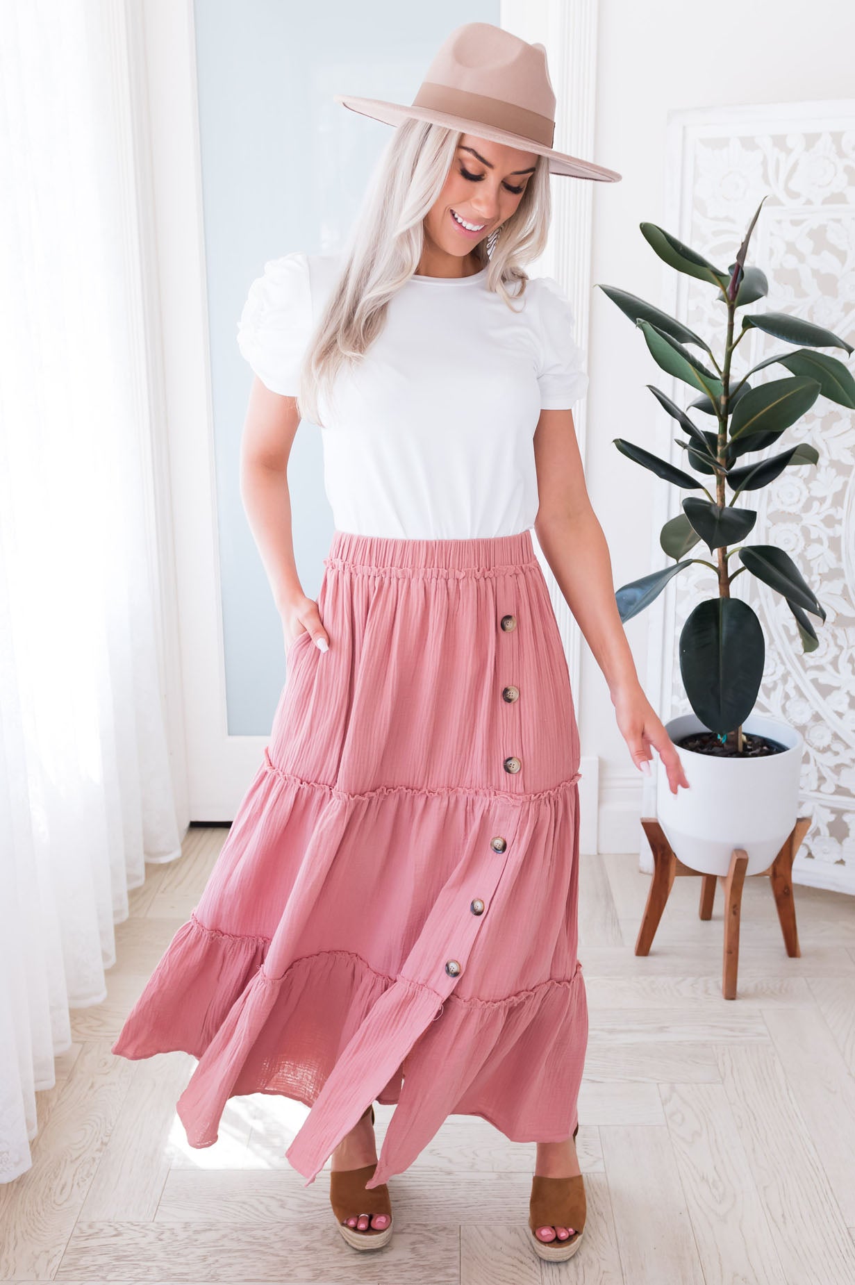 It's A Girls Day Modest Maxi Skirt