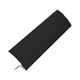 Gibraltar Building Products 1-58 in. x 1-14 in. x 10 ft. Aluminum Eave Drip Flashing in Black 11250