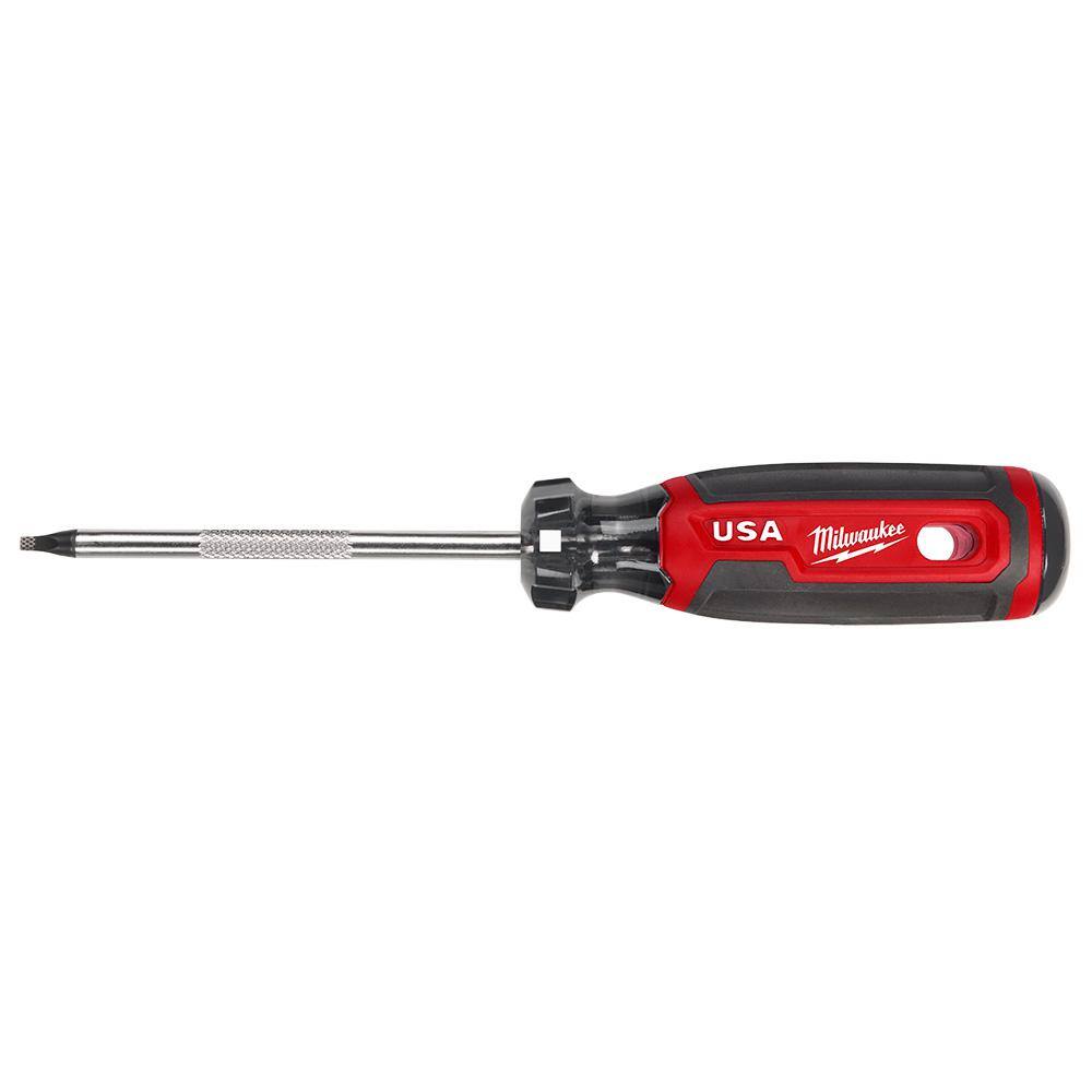 MW 4 in. #2 Square Screwdriver with Cushion Grip MT218