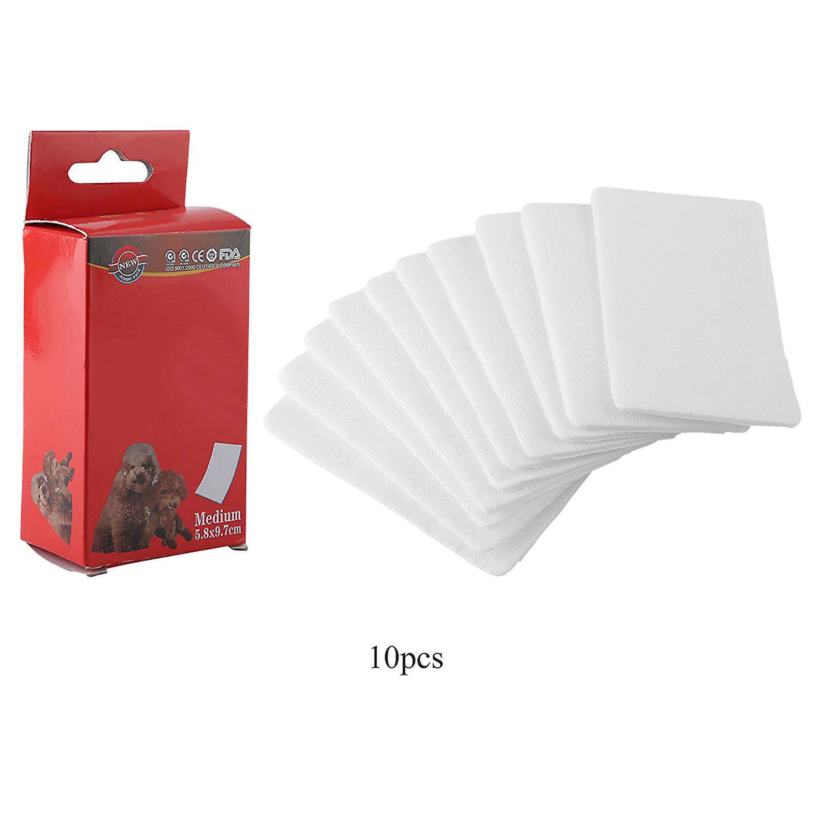 Disposable Puppy Sanitary Napkin Paper Mat Dog Hygienic Pants Diaper Mat (M 10Pcs)
