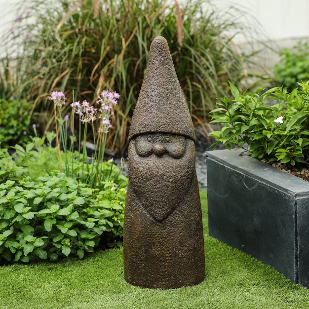 Brown Mgo Elf Gnome Garden Statue