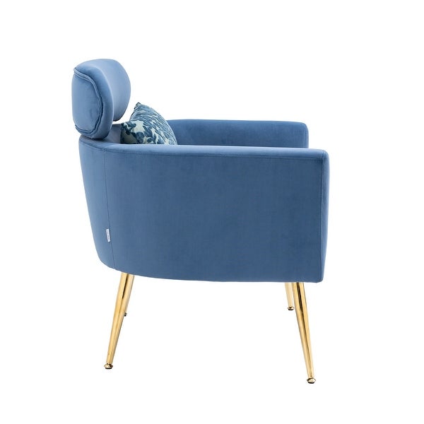 Velvet Accent Chair Living Room Armchair Lounge Chair