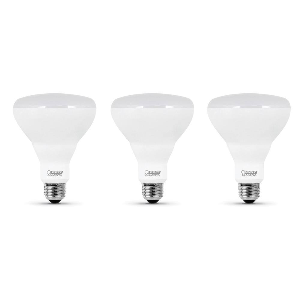 Feit Electric 65-Watt Equivalent BR30 Dimmable CEC ENERGY STAR Enhance 90+ CRI Flood LED Light Bulb Daylight 5000K (3-Pack) BR30DM950CA3