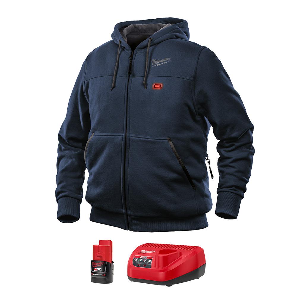 Milwaukee M12 Heated Hoodie Kit S (Navy Blue) 302BL-21S from Milwaukee