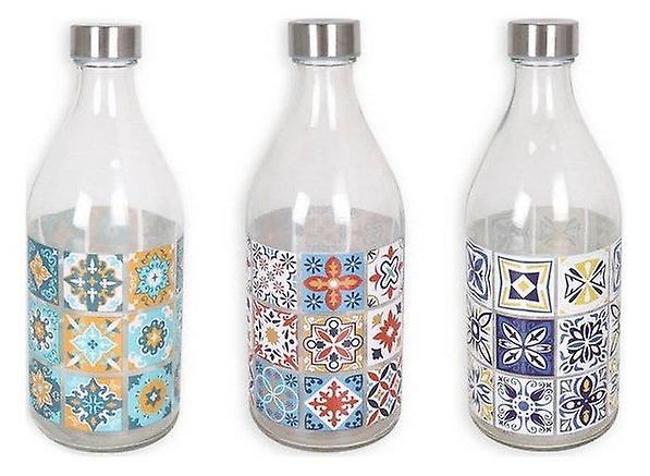 Anna Assorted Metal Glass Bottle 1000 ml