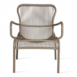 Fauteuil bas de jardin Loop VINCENT SHEPPARD - Fauteuil extérieur corde